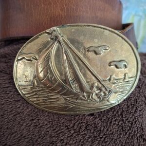 Ivan Hydem 1977 Brass With Brown Leather Belt with
